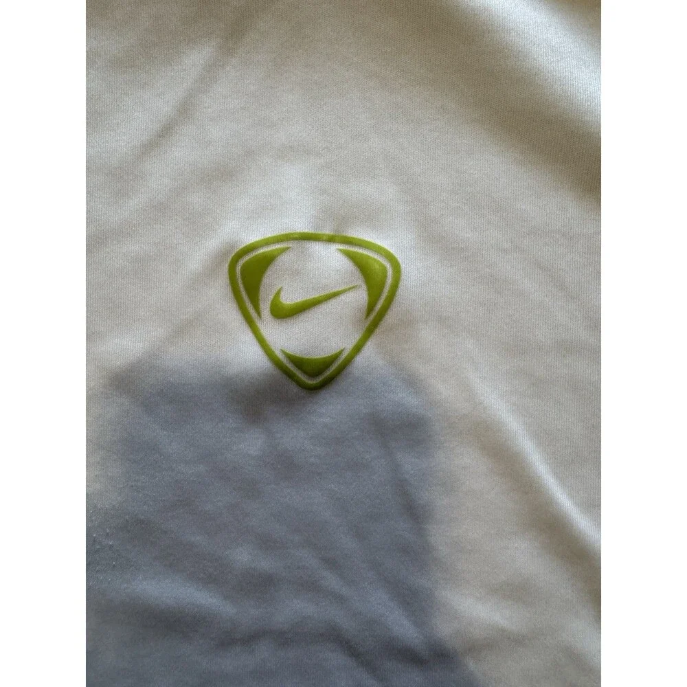 Vintage Nike Tiempo Football Shirt White Black Geometric Y2K Size XXL
